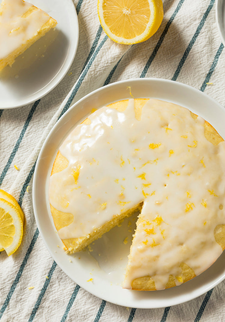 Lemon Burst Vanilla Cake