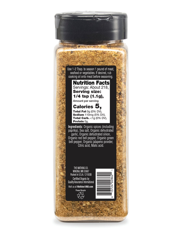 Organic Grilling Brazilian Steakhouse Seasoning, 8.5 oz.