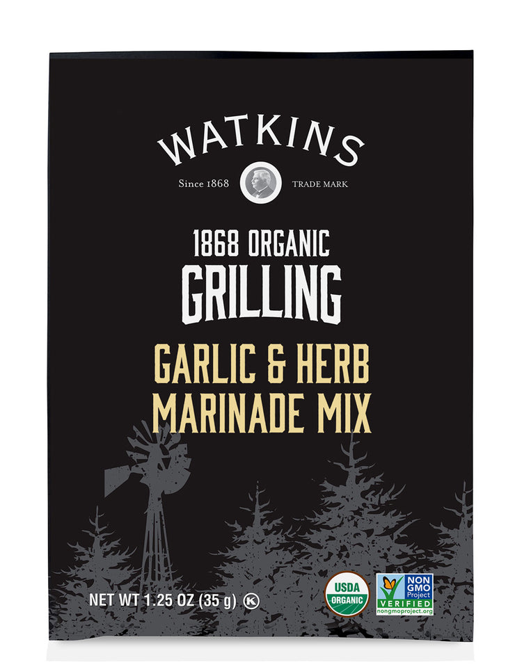 Organic Grilling Garlic Herb Marinade Mix, Pack of 12