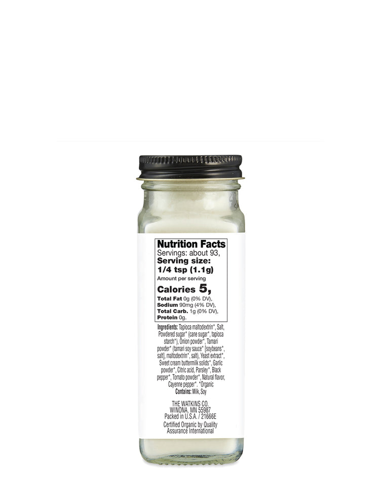 Organic Ranch Popcorn Seasoning