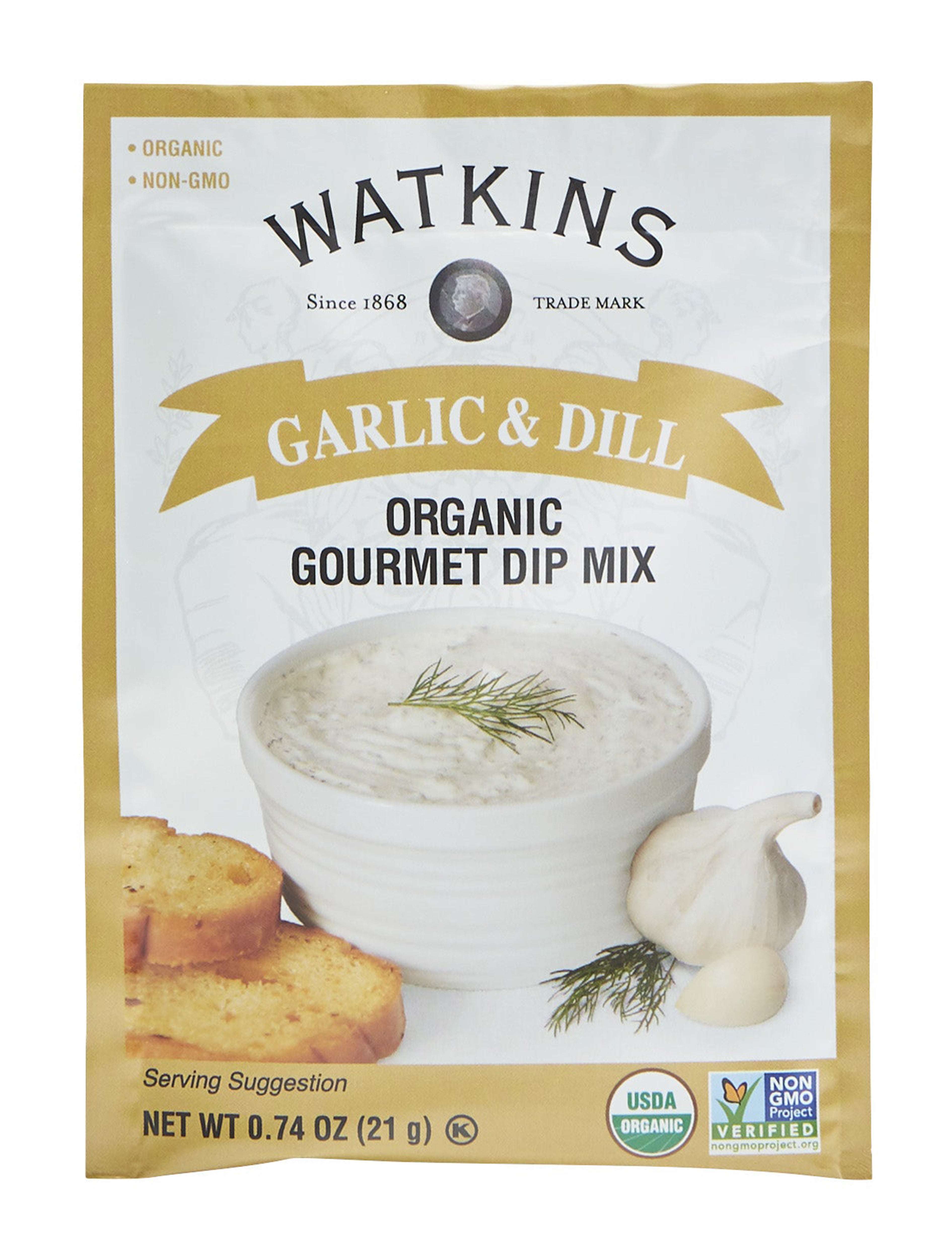 Watkins Organic Garlic & Dill Dip Mix