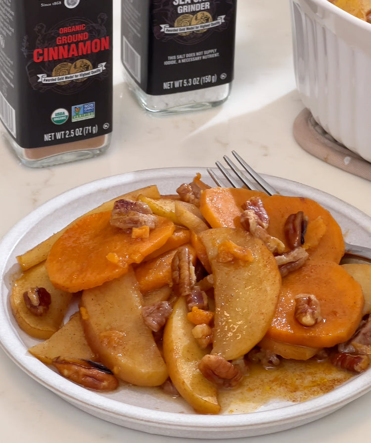 Cinnamon Sweet Potato Apple Bake