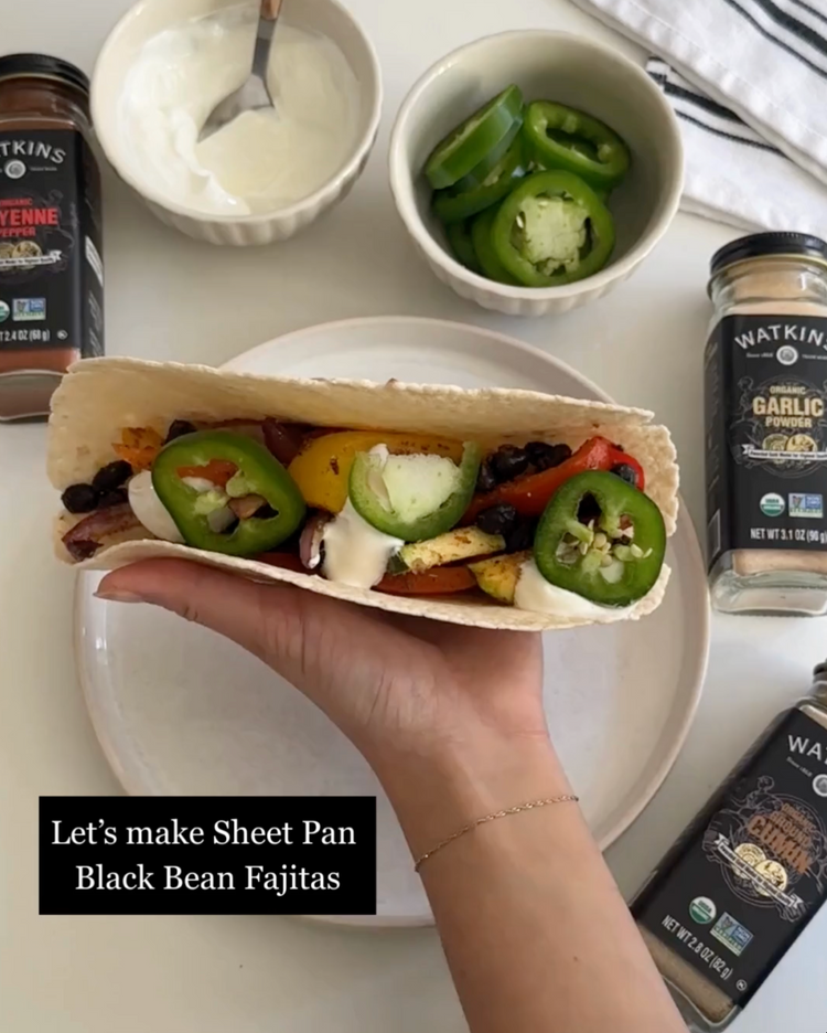 Sheet Pan Black Bean Fajitas