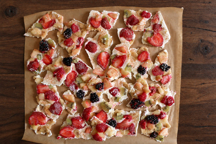 High Protein Yogurt Fruit Bark