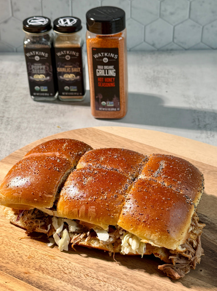 Seared Hot Honey Pulled Pork Sliders