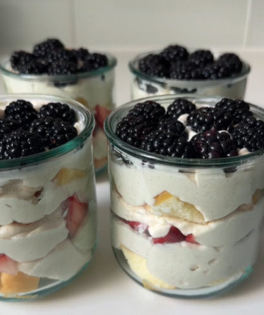 Red, White, & Berry Trifles
