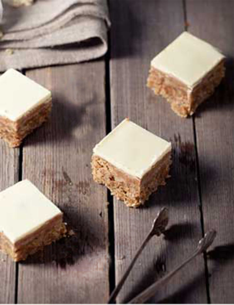 Triple Vanilla Brownies