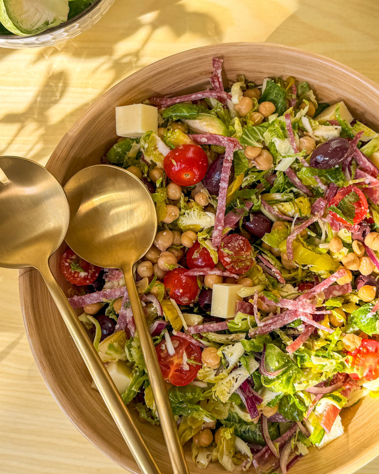 Italian Chopped Brussel Sprouts Salad
