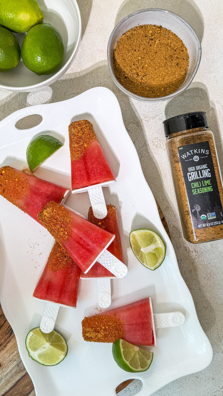 Watermelon Chili Lime Ice Pops