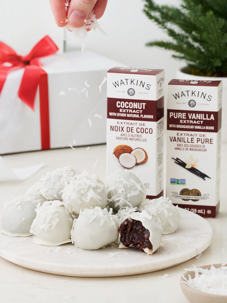Wintery Coconut Truffles