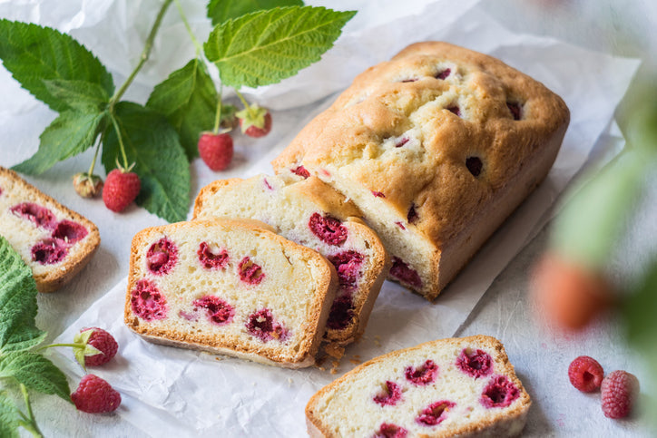 Lemon Raspberry Pound Cake