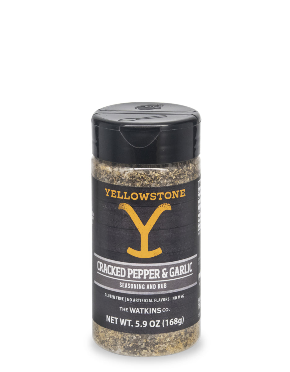 Yellowstone Cracked Pepper & Garlic Seasoning and Rub