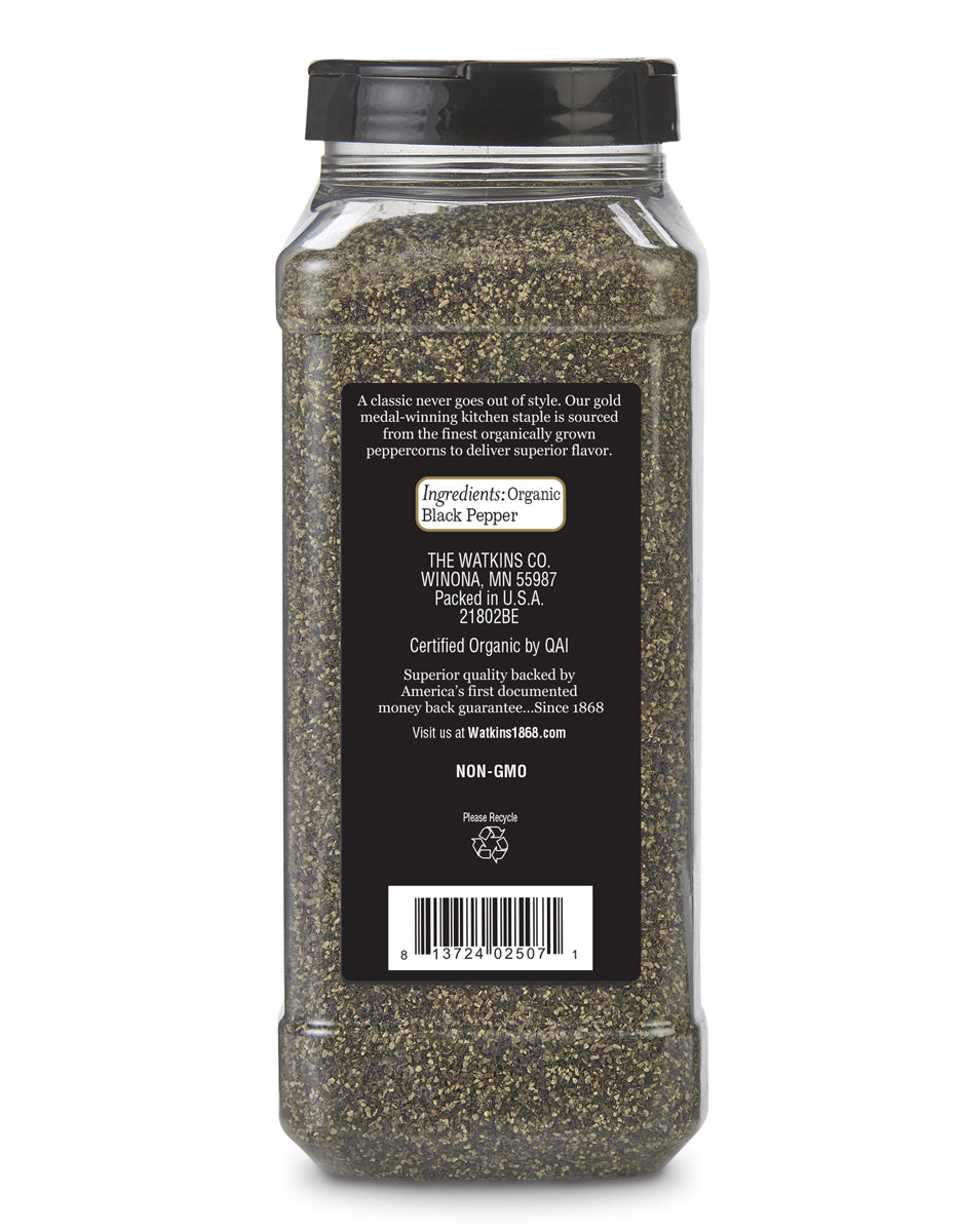 Organic Ground Black Pepper, 15.7 oz.