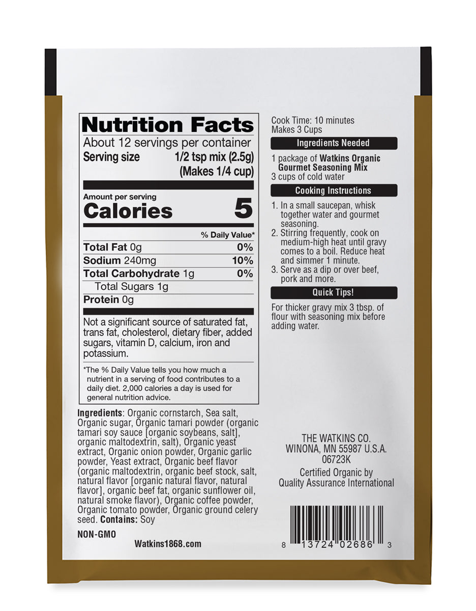 Organic Au Jus Gravy Seasoning Mix