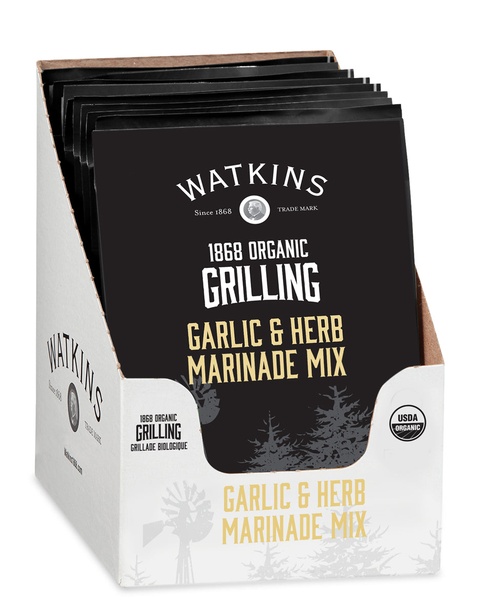 Organic Grilling Garlic Herb Marinade Mix, Pack of 12