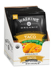 Organic Taco Seasoning Mix - 35% Less Sodium, Pack of 12