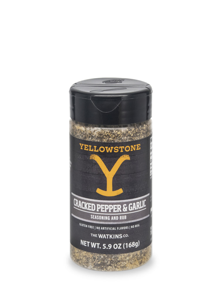 Yellowstone Cracked Pepper & Garlic Seasoning and Rub