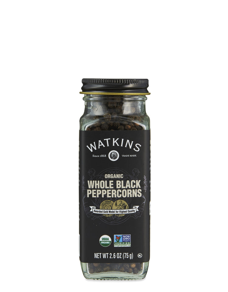 Organic Whole Black Peppercorns