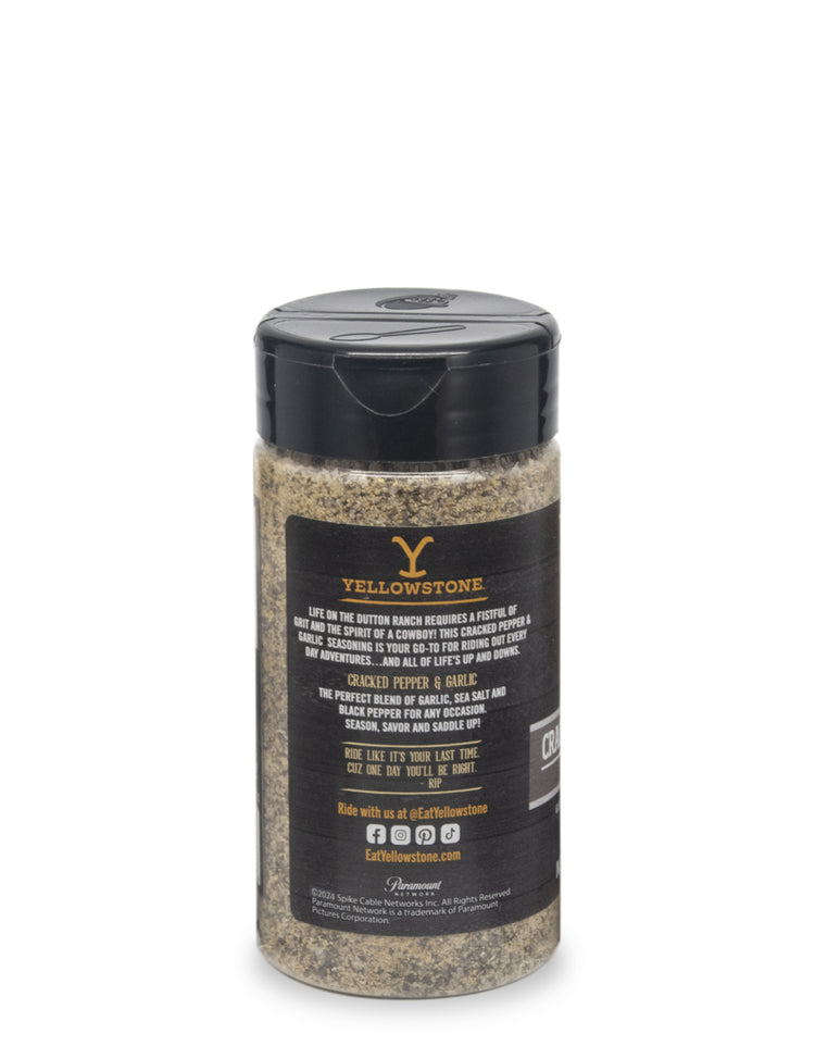Yellowstone Cracked Pepper & Garlic Seasoning and Rub