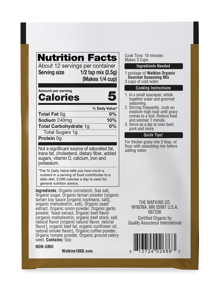 Organic Au Jus Gravy Seasoning Mix