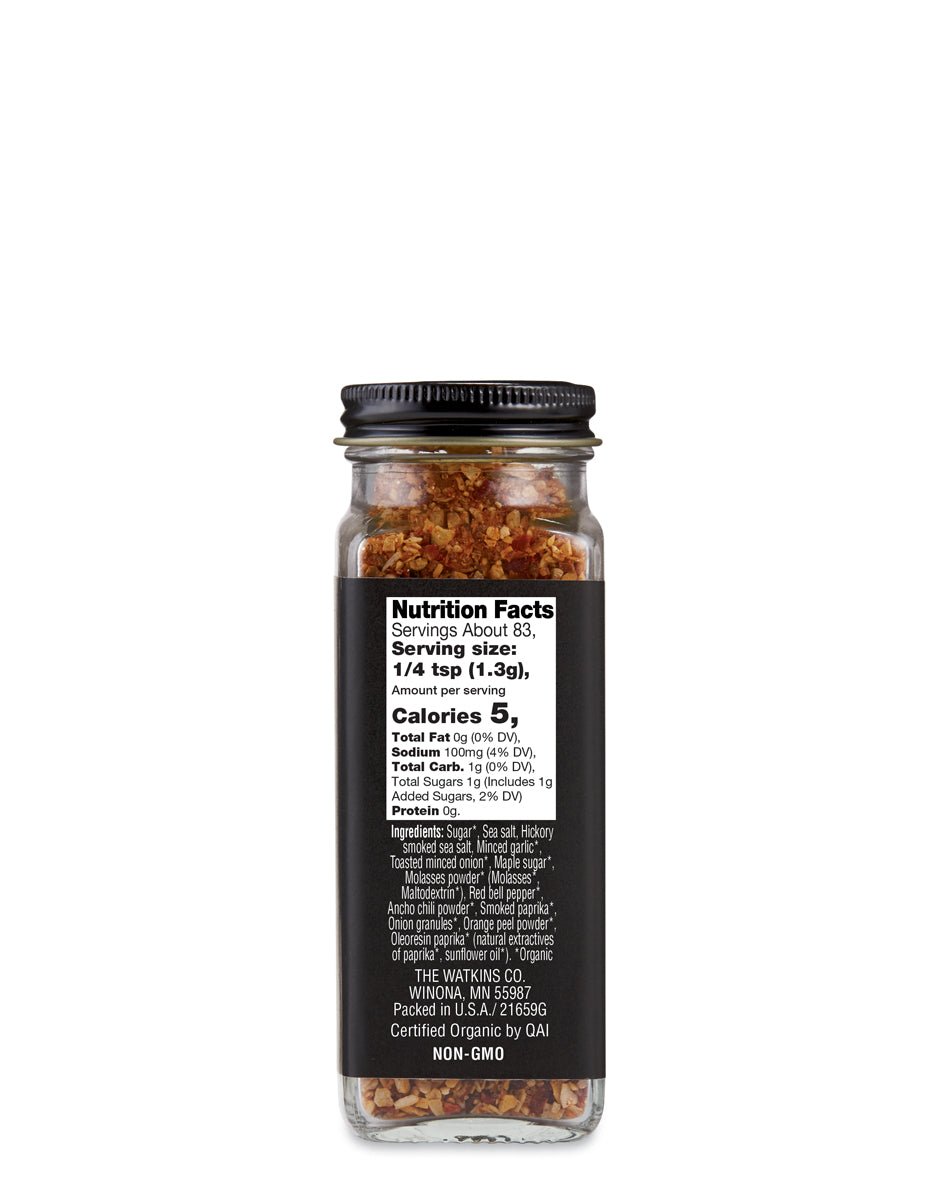 Organic Grilling Smoked Maple Rub, 3.8 oz.