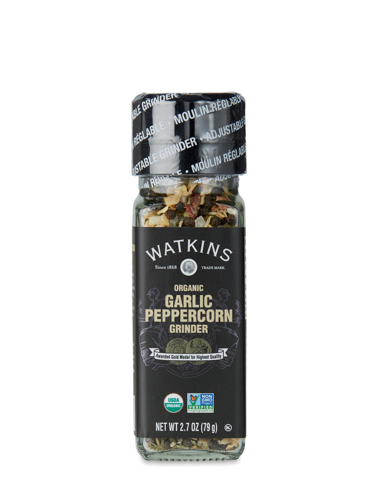 Organic Garlic Peppercorn Grinder