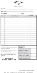 Customer 2 Part Order Book - English