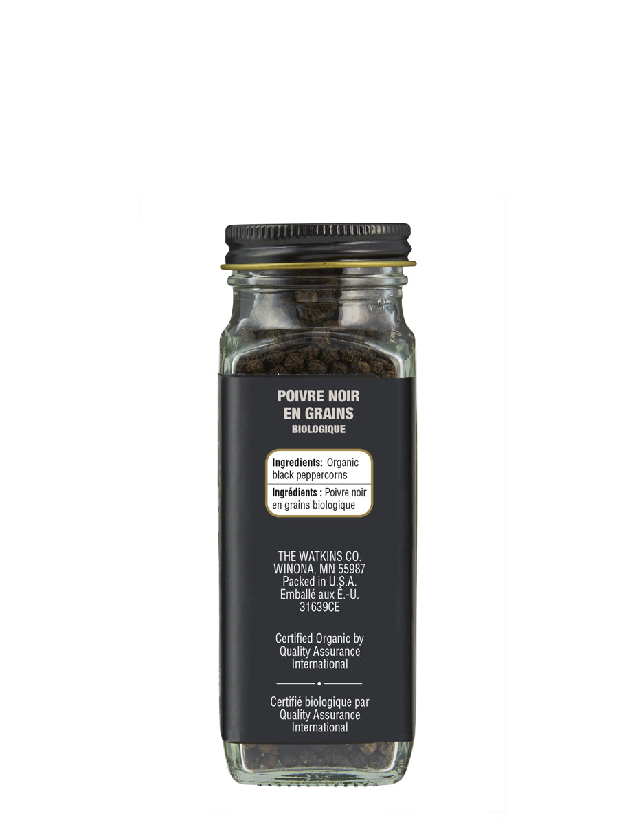 Organic Whole Black Peppercorns