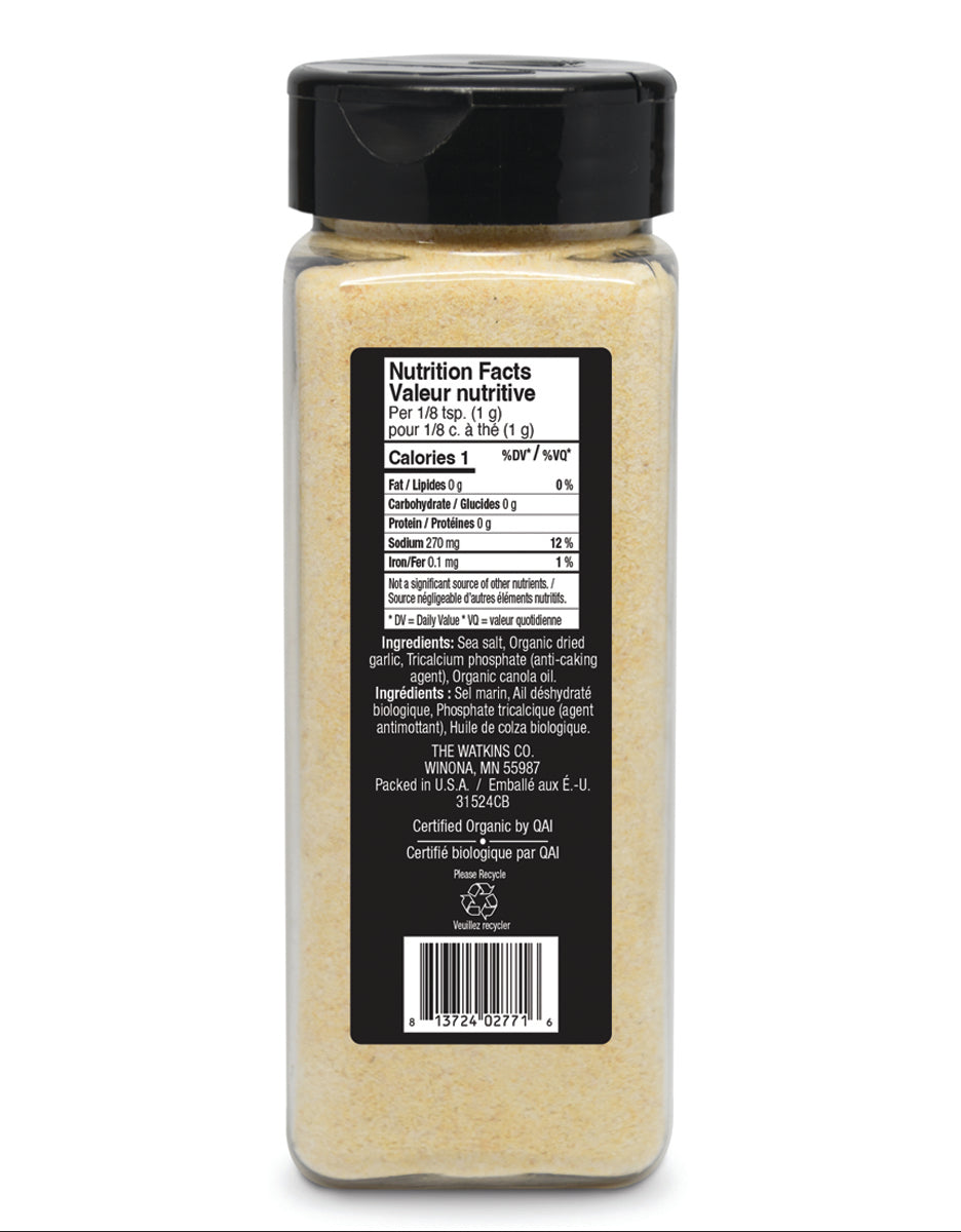 Organic Garlic Salt, Family Size