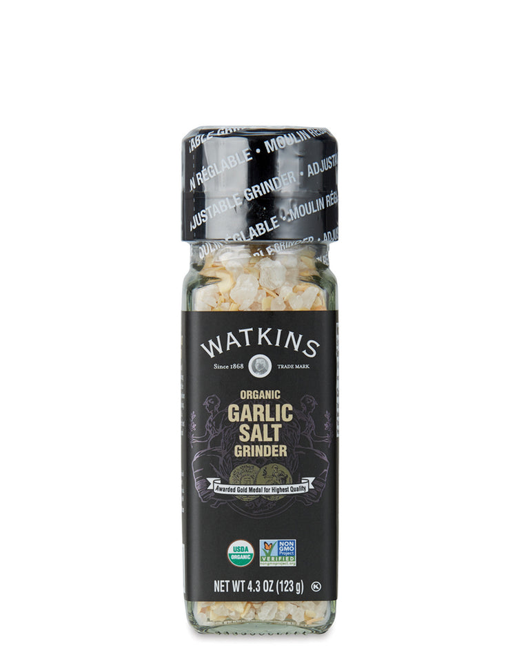 Organic Garlic Salt Grinder