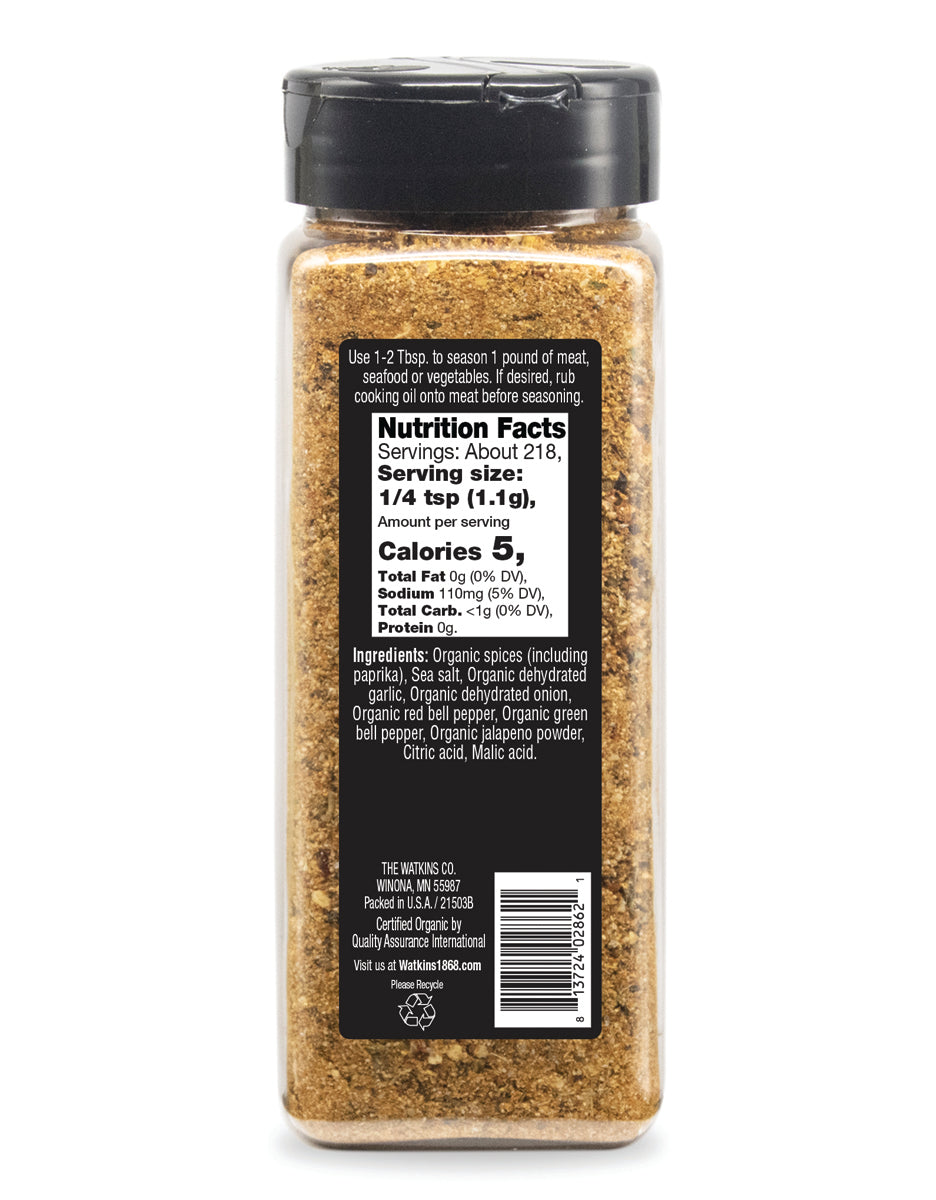 Organic Grilling Brazilian Steakhouse Seasoning, 8.5 oz.