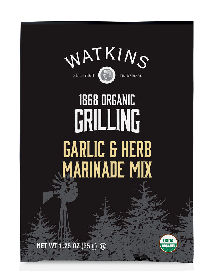 Organic Grilling Garlic Herb Marinade Mix, Pack of 12
