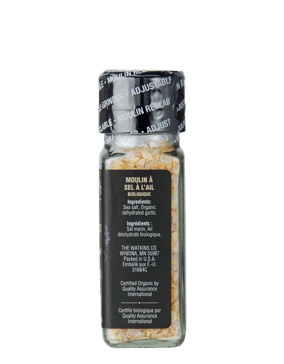Organic Garlic Salt Grinder