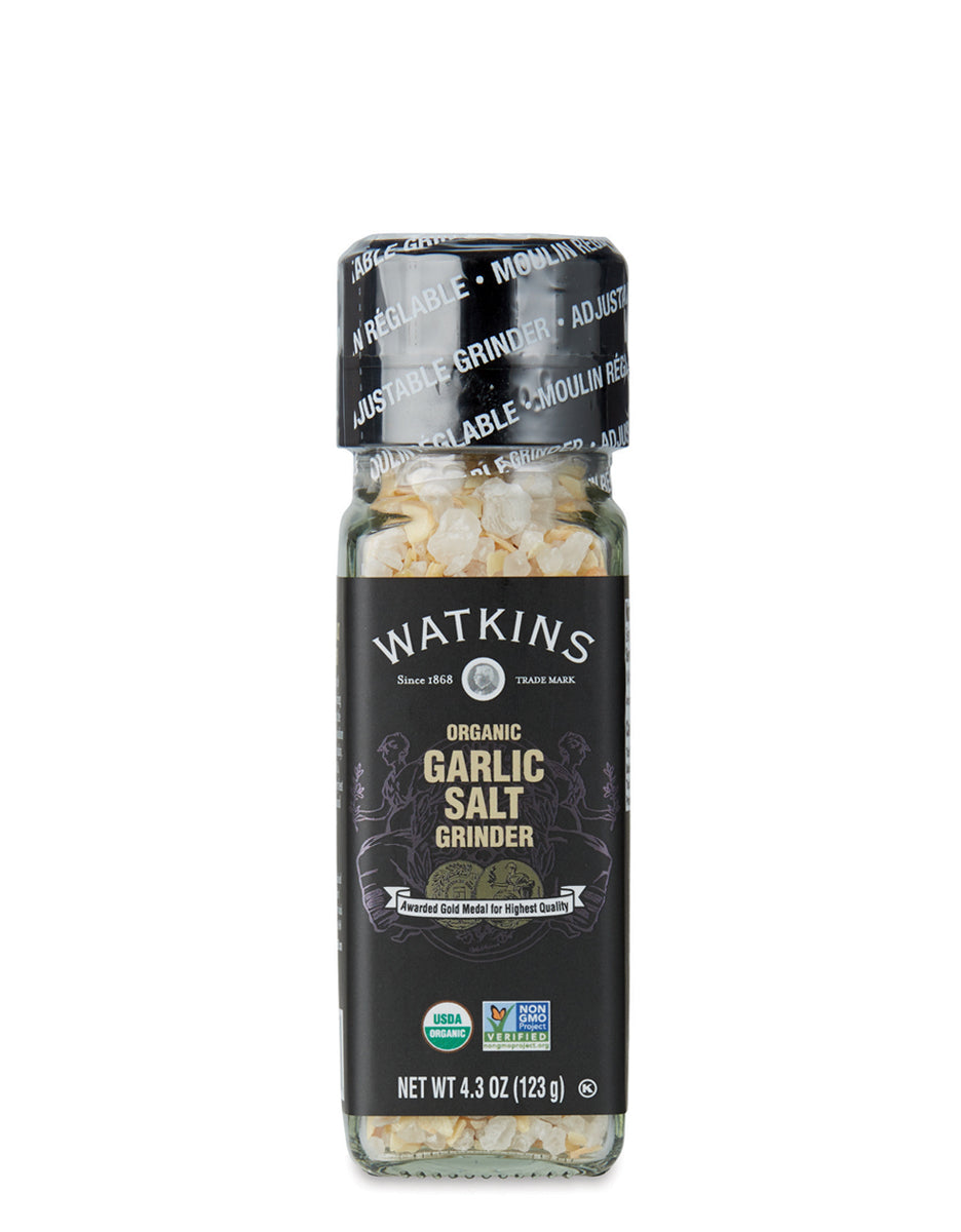 Organic Garlic Salt Grinder