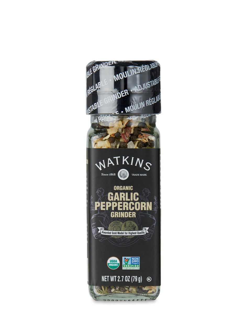 Organic Garlic Peppercorn Grinder